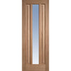 Kilburn 1 Pane Oak Absolute Evokit Single Pocket Door Details - Clear Glass