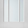 Bespoke Thruslide Worcester 3L 4 Door Wardrobe and Frame Kit - Clear Safety Glass - White Primed