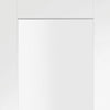 Double Sliding Door & Wall Track - Suffolk Doors - Clear Glass - White Primed